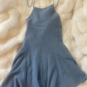Free People Baby Blue Romper Dress Size XS